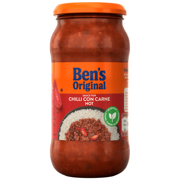 Bens Mexican Sauce Chilli Hot 6x450g