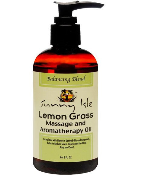 LEMON GRASS MASSAGE AND AROMATHERAPHY OIL 8 oz Skin Moisturizing Asetena Pa