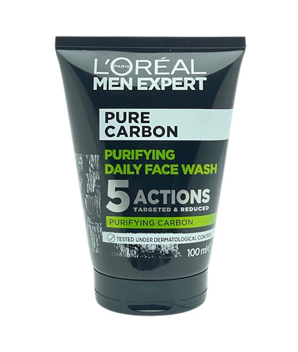 MEN EXPERT PURE CARBON PURIFYING DAILY FACE WASH 100 ml Skin Wash Asetena Pa