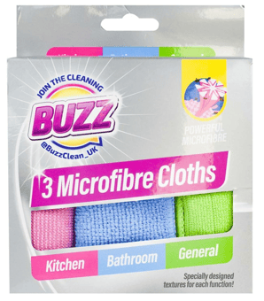 Buzz Microfibre Pack Colour Box 1x3pk