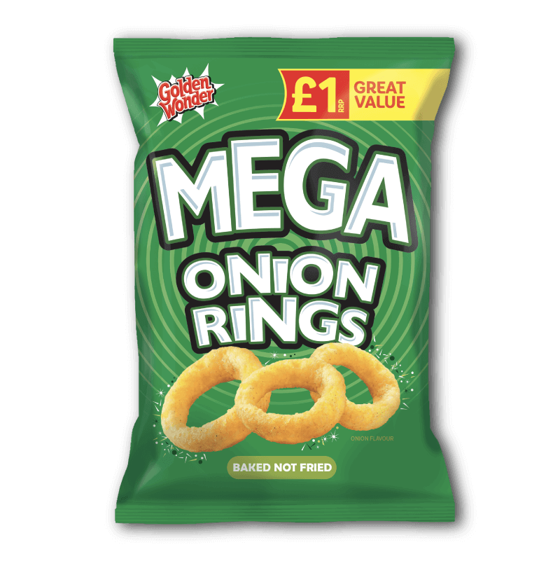 Golden Wonder Mega Onion Rings 18x50g