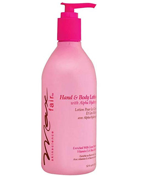 MAX FAIR HAND AND BODY LOTION 355 ml Skin Moisturizing Asetena Pa
