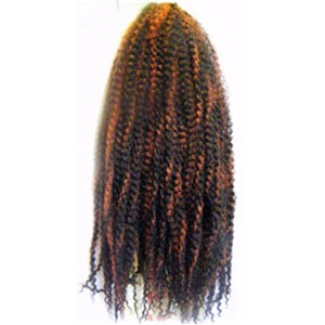 JAZZY SYN AFRO KINKY BULK Color 1b/99j Hair for Braid Extensions Asetena Pa
