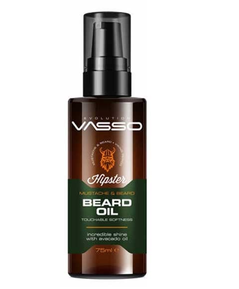 VASSO HIPSTER MUSTACHE AND BEARD OIL 75 ml Skin Moisturizing Asetena Pa