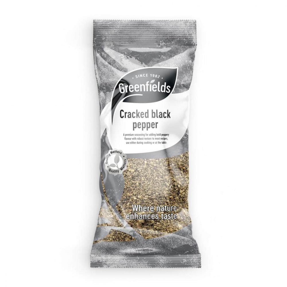 Greenfields Cracked Black Pepper 12x75g
