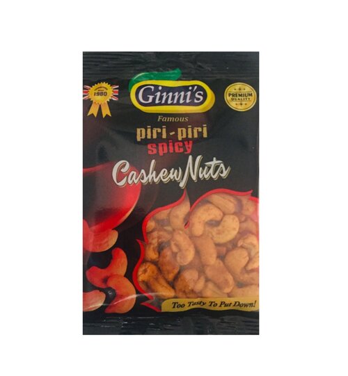 Ginni Piri Piri Cashews Bag 10x110g