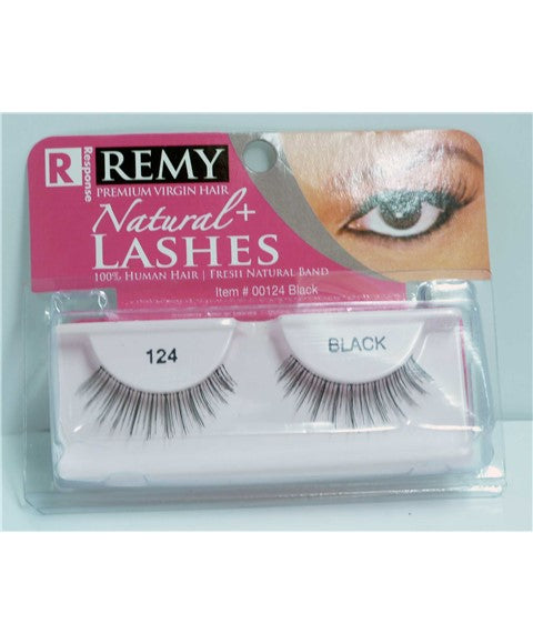 RESPONSE NATURAL PLUS LASHES 124 Color Black Eye Makeup Asetena Pa