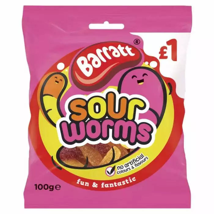 Barratt Fun & Fantastic Worms 12x100g