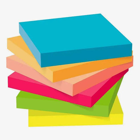 Sticky Notes Assorted 6x6's