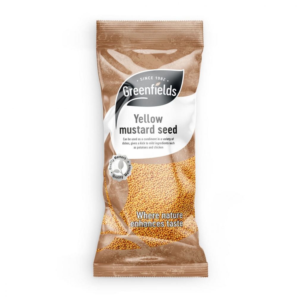 Greenfields Yellow Mustard Seeds 12x100g