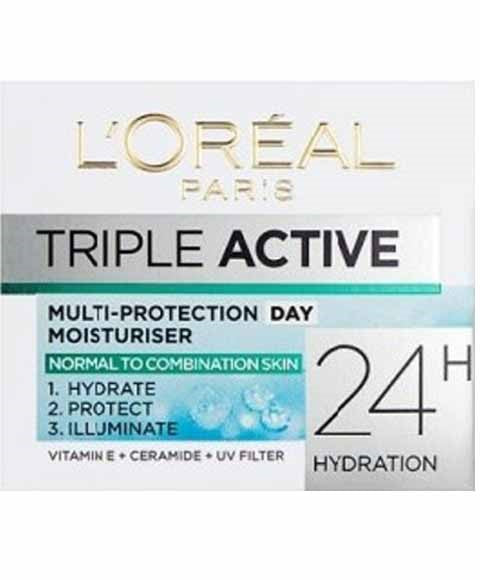 TRIPLE ACTIVE MULTI PROTECTION DAY CREAM 50 ml Color Normal Combination Skin Moisturizing Asetena Pa