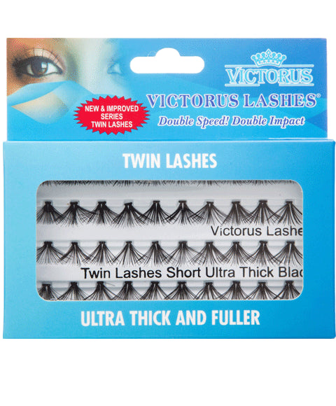 TWIN LASHES ULTRA THICK AND FULLER SHORT BLACK LASHES Eye Makeup Asetena Pa