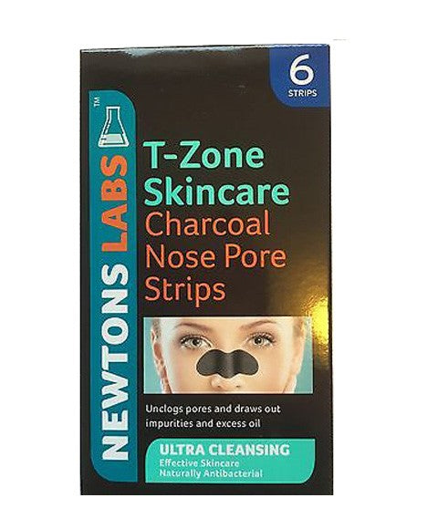 T ZONE SKINCARE CHARCOAL NOSE PORE STRIPS 6 Strips Hair Removing Asetena Pa