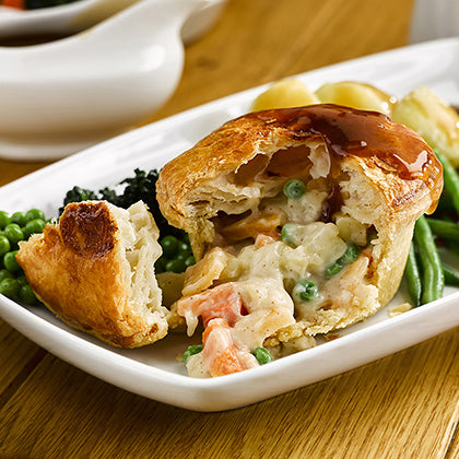 Everyday Favourites Creamy Vegetable Pie 48 x 148g Ready Meals Asetena Pa