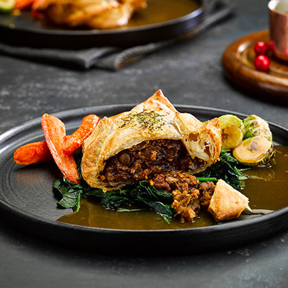 Butternut Squash  Lentil & Almond Wellington 16 x 220g Ready Meals Asetena Pa