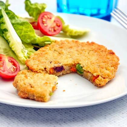 Gluten Free Vegetable Burgers 63g 16 x 63g Ready Meals Asetena Pa