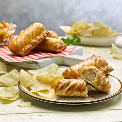 McColgan 4 Inch Sausage Roll Unbaked 48 x 80g Ready Meals Asetena Pa