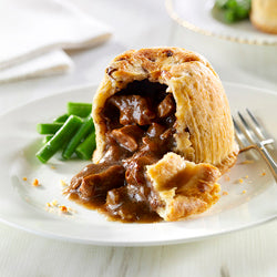 Wrights Steak and kidney suet pudding 8 x 390g Ready Meals Asetena Pa