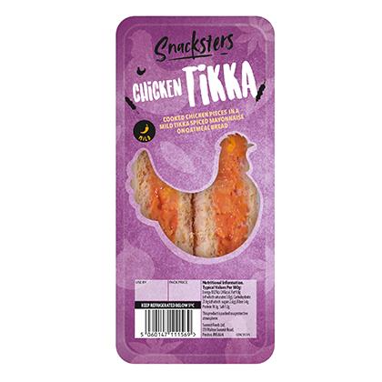 Snacksters Chicken Tikka Sandwich 10 x 140g Ready Meals Asetena Pa