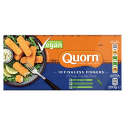 Quorn Vegan Fishless Fingers 8 x 200g Ready Meals Asetena Pa