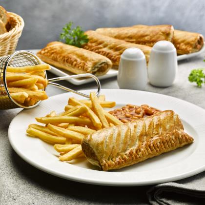 McColgans 6 Inch Sausage Roll Unbaked 60 x 120g Ready Meals Asetena Pa