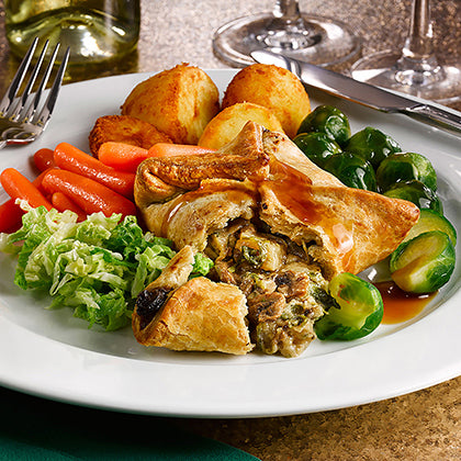 Everyday Favourites Mushroom & Stilton Wellington 24 x 170g Ready Meals Asetena Pa