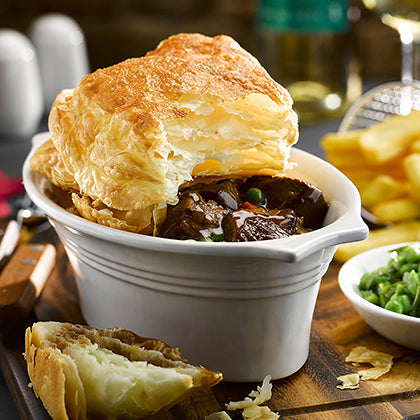 Everyday Favourites Puff Pastry Oval Pie Lid 108 x 60g Ready Meals Asetena Pa