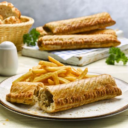 Giant Lincolnshire Sausage Roll 50 x 171g Ready Meals Asetena Pa