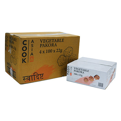 Cook Asia Vegetable Pakoras 100 x 22g Ready Meals Asetena Pa