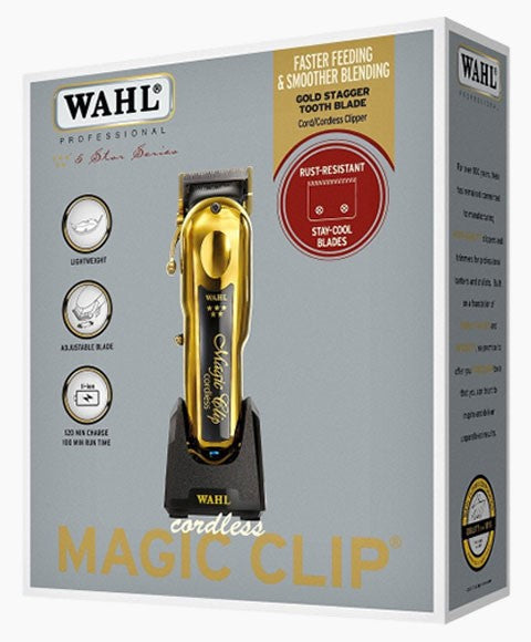 5 STAR SERIES CORDLESS MAGIC CLIP CORDLESS CLIPPER GOLD Clippers and Trimmers Asetena Pa