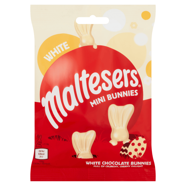 Maltesers White Mini Bunny Bag 24x58g