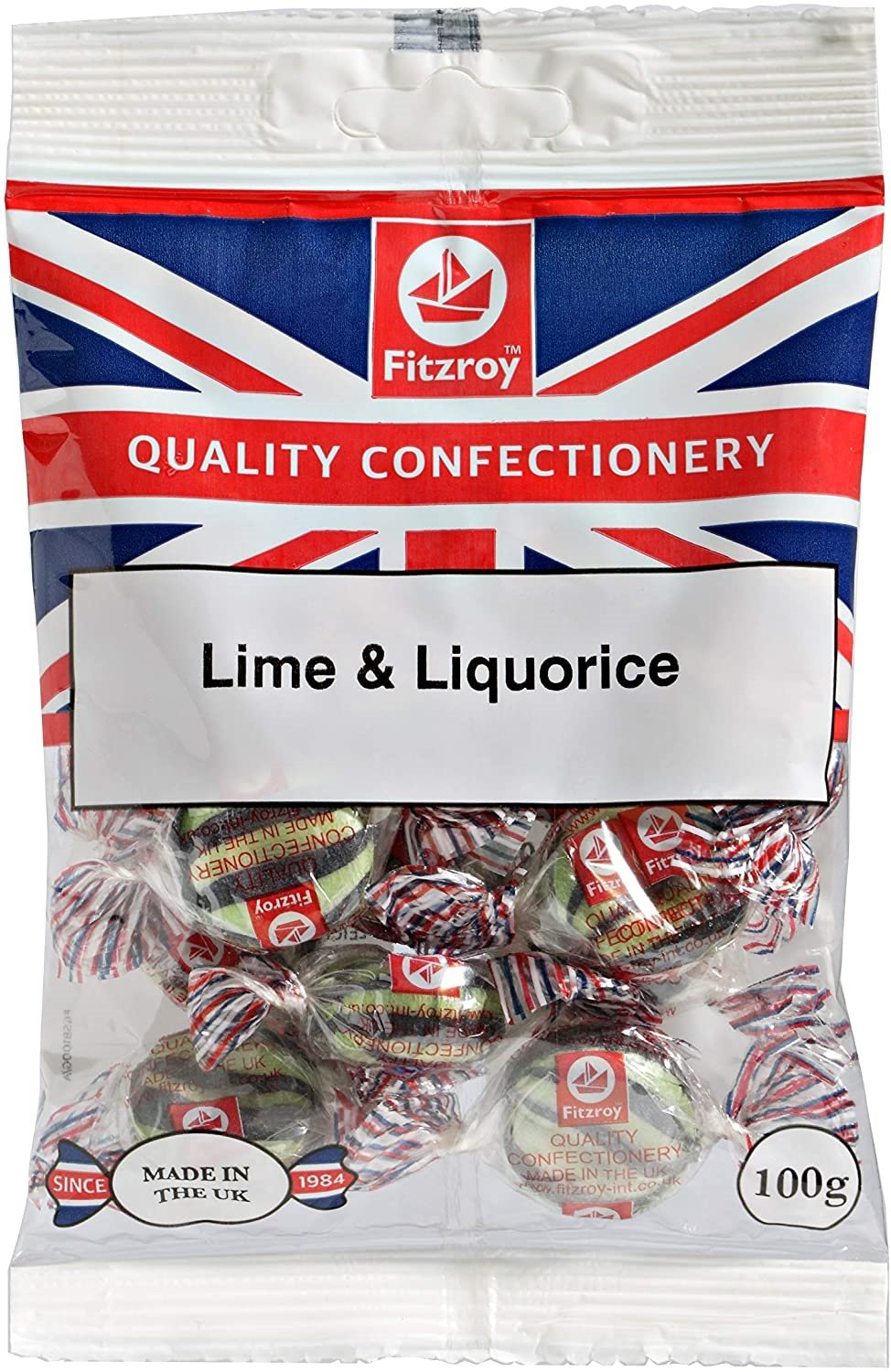 MASFitzroy Lime & Liquorice 100g Box of 12-Fd