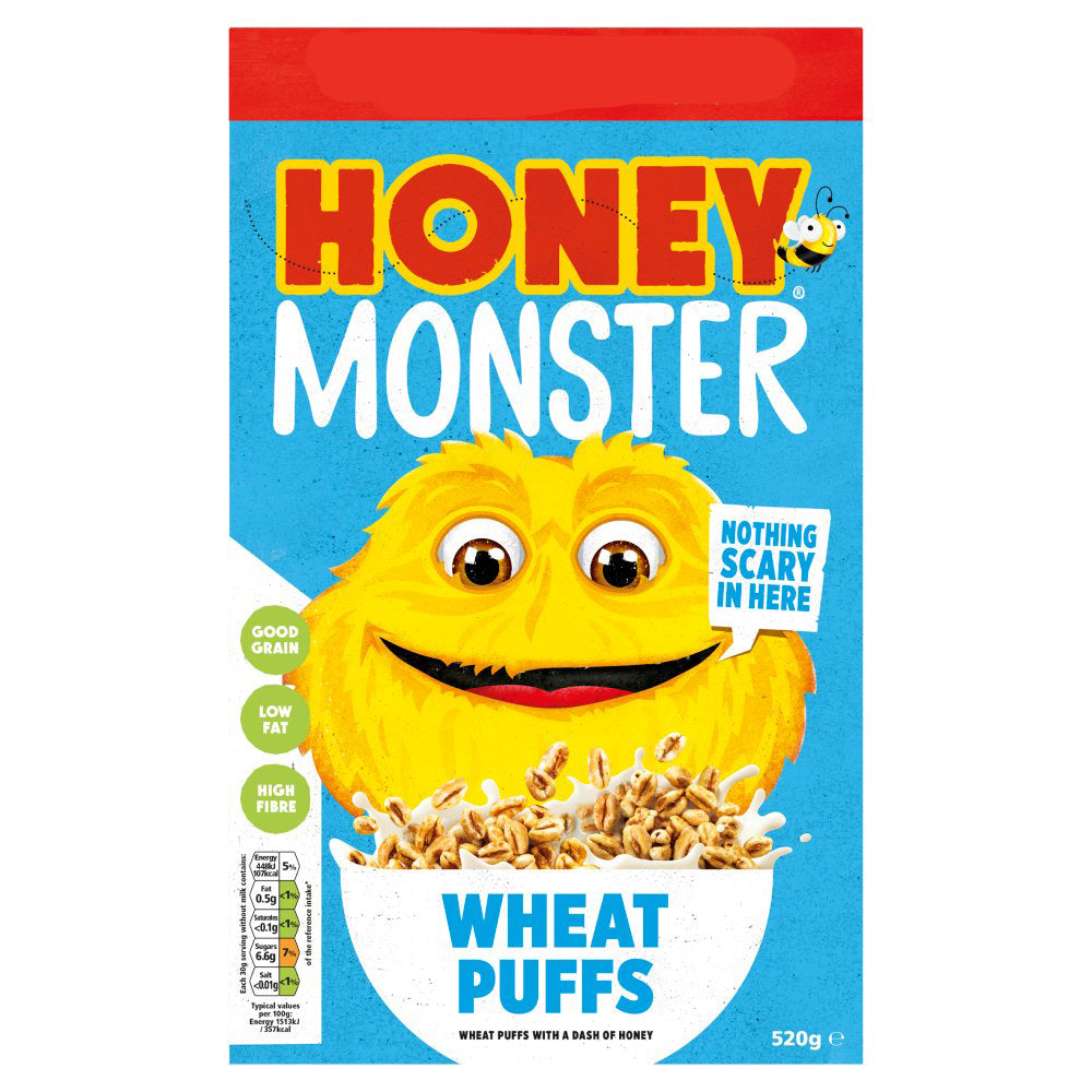 MASHoney Monster Wheat Puffs 520g-Food