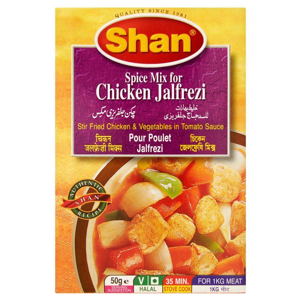 Shan Spice Mix for Chicken Jalfrezi 50g-Food