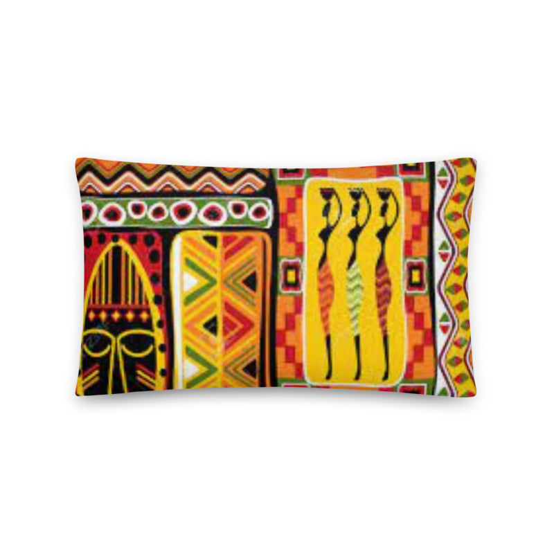 African Pillow Protector Cover Home Decor Rectangular maroon black African Tribal Multishaped Pattern Two Sides Printed Washable Pillowcase