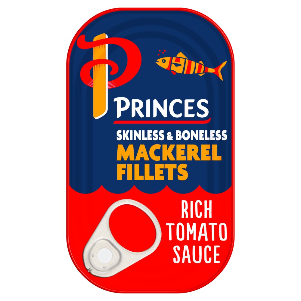 SKPrinces Mackerel Fillets in a Rich Tomato Sauce 125g