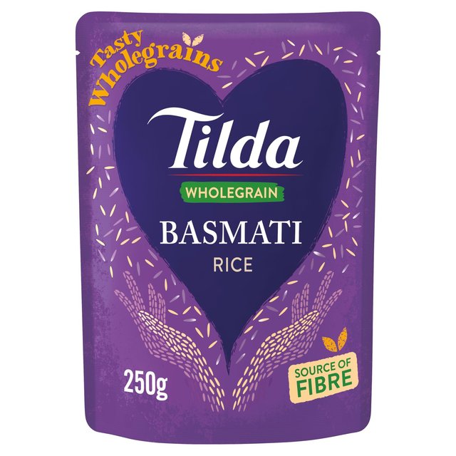 Tilda Wholegrain Brown Basmati Rice 250g-Food
