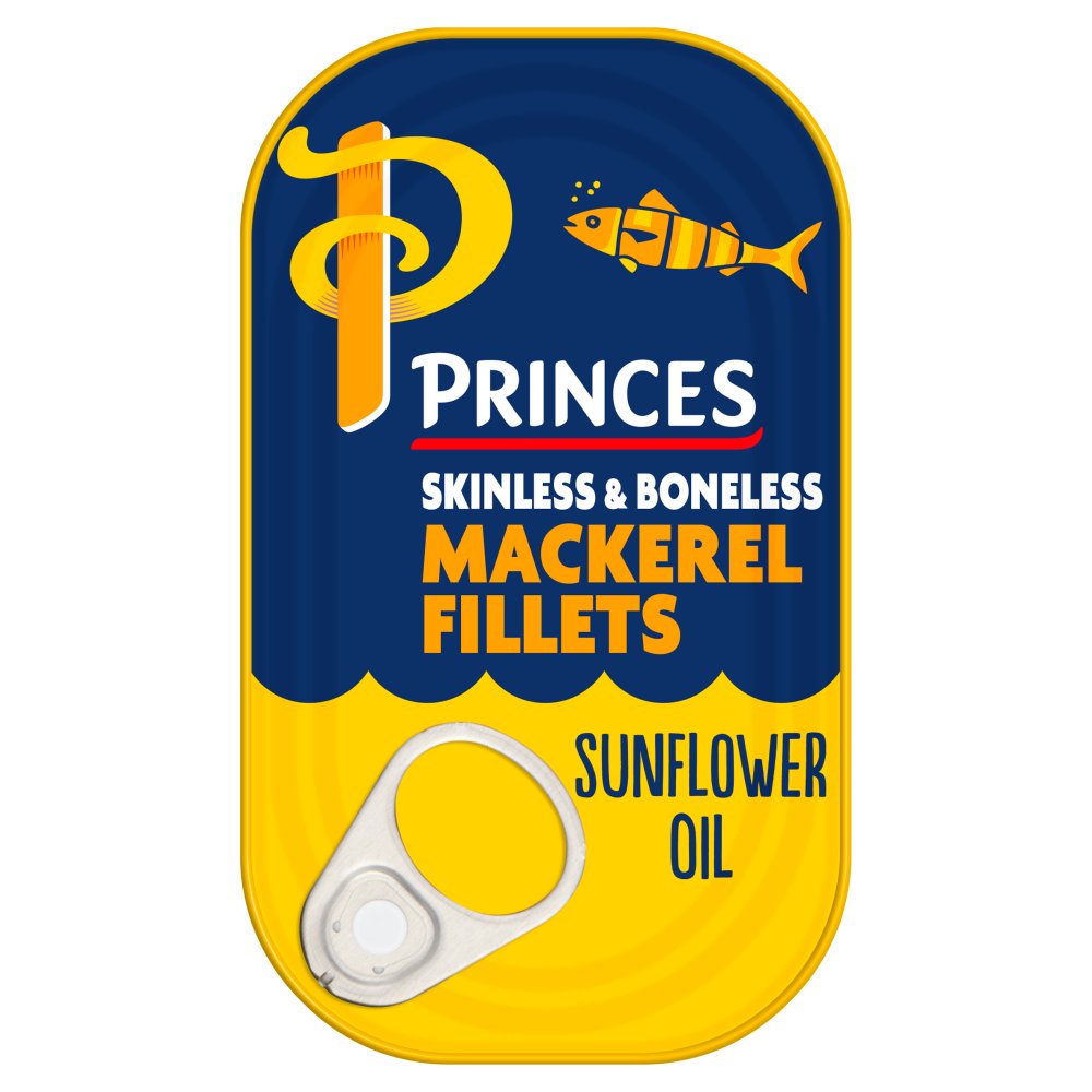 SKPrinces Mackerel Fillets in Sunflower Oil 125g