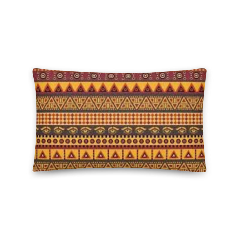 African Pillow Protector Cover Home Decor Rectangular African Pattern TRIBAL ELEMENTS Multishaped Two Sides Printed Washable Pillowcase