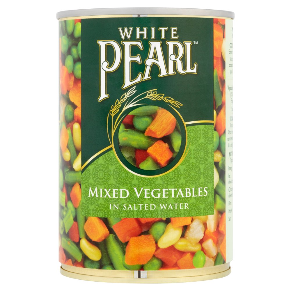White Pearl Mixed Vegetables in Salted Water 400g-Food