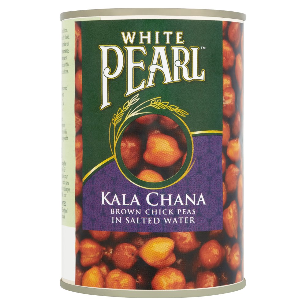 SKWhite Pearl Kala Chana Brown Chick Peas in Salted Water 400g