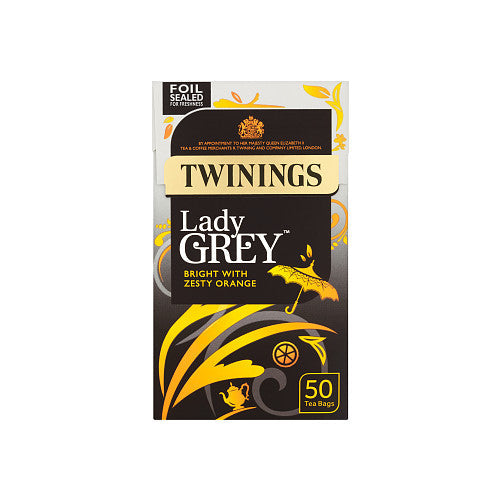 Twinings Lady Grey 50 Tea Bags 125g-Food
