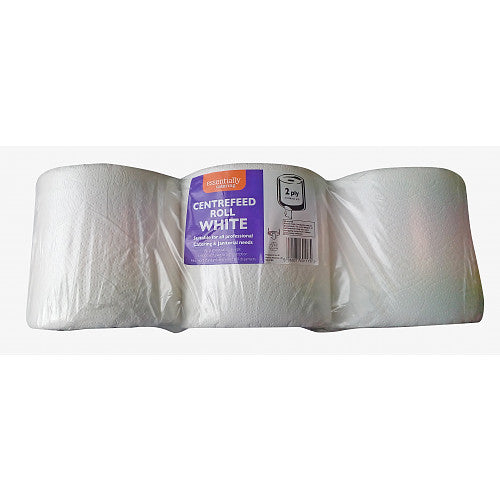 White Centrefeed Rolls 2ply 110M-Food