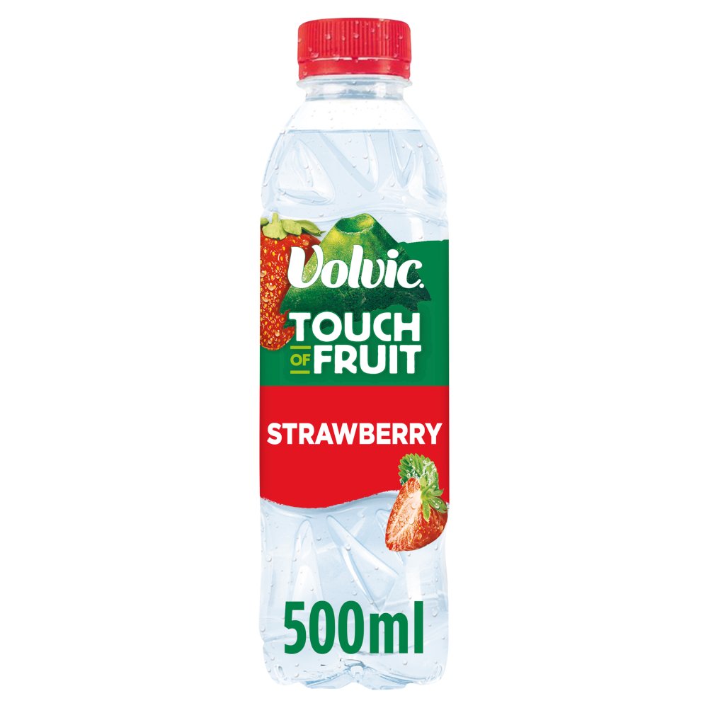 Volvic Touch of Fruit Low Sugar Strawberry Natural Flavoured Water 500ml-Food