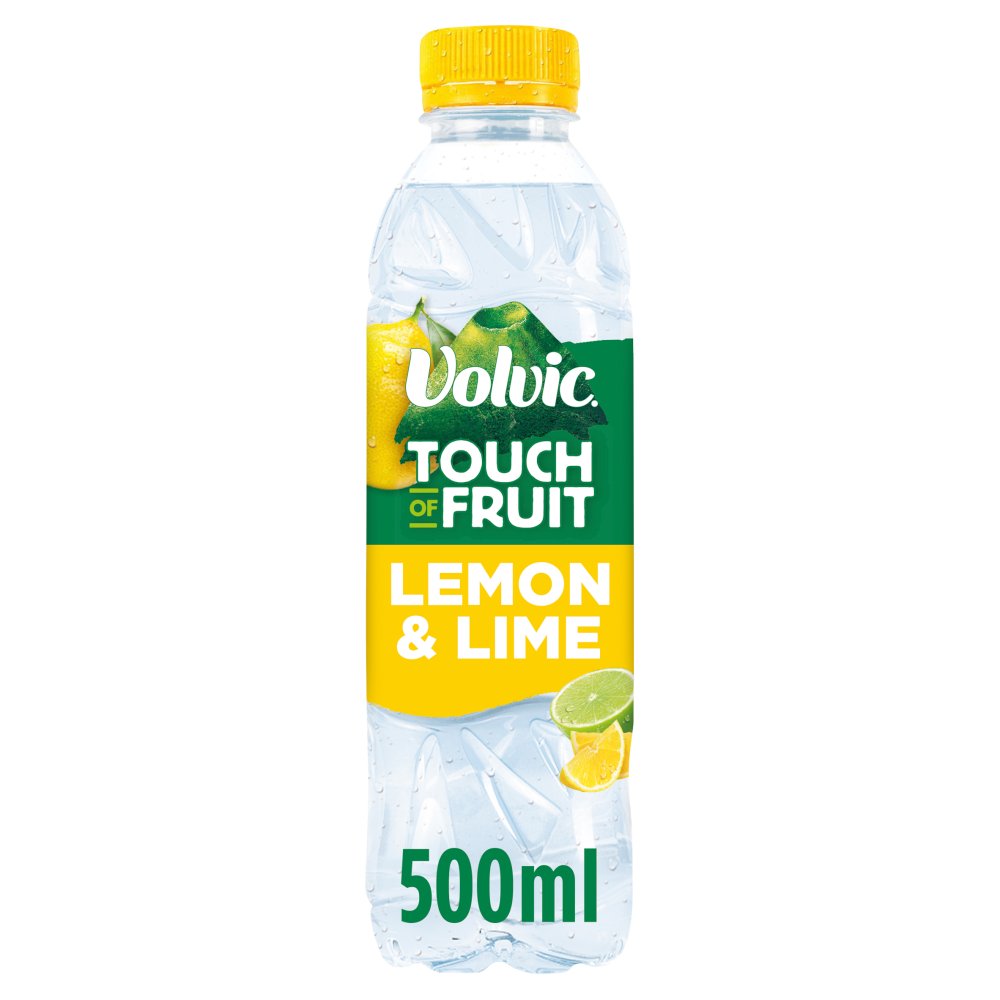 Volvic Touch of Fruit Low Sugar Lemon & Lime Natural Flavoured Water 500ml-Food