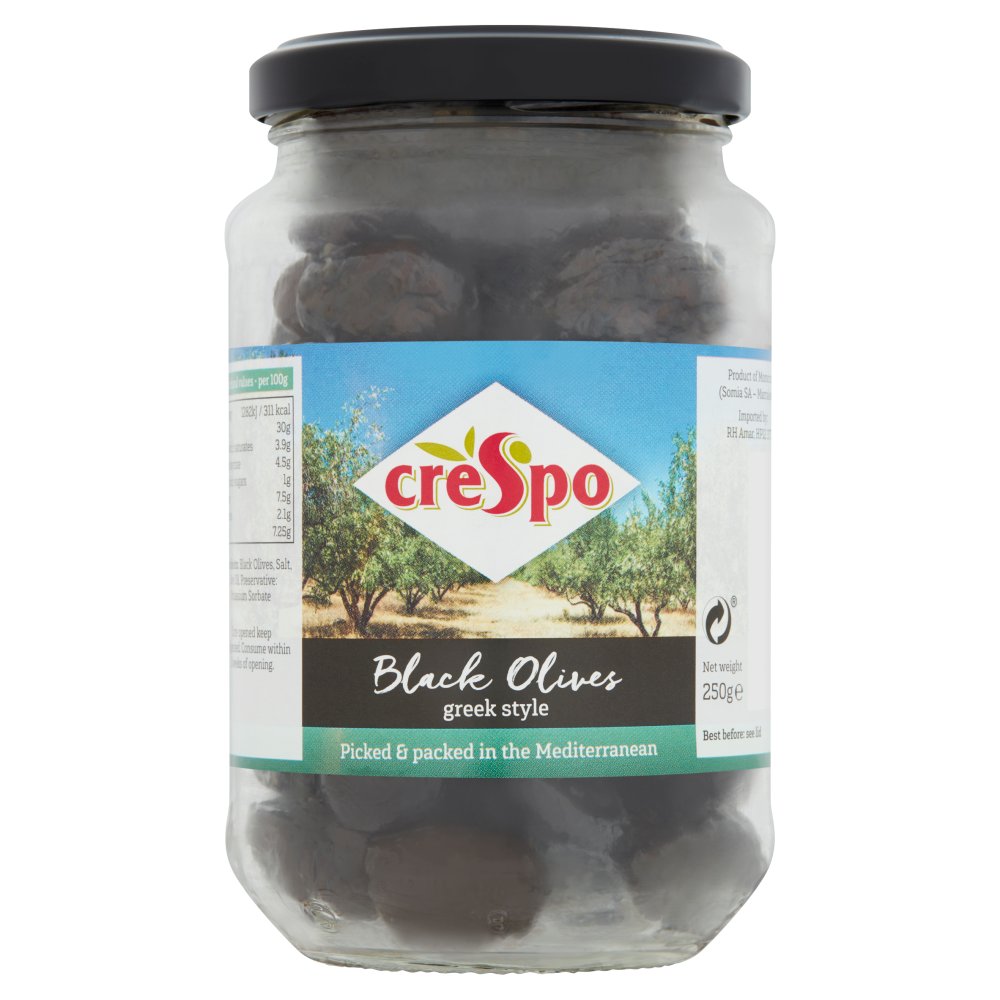 MASCrespo Black Olives Greek Style 250g-Food