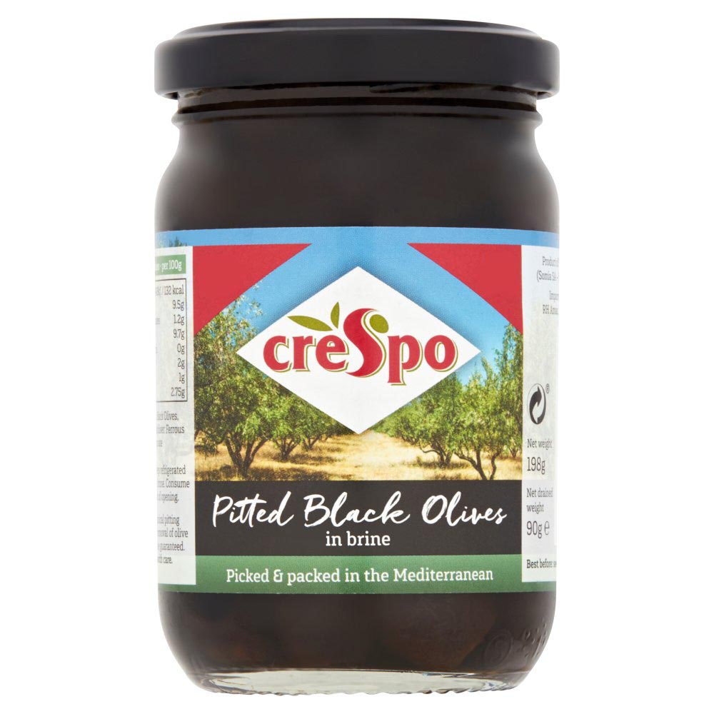 MASCrespo Pitted Black Olives in Brine 198g-Food