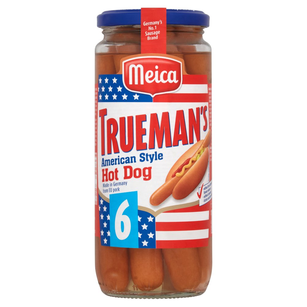 SKMeica Trueman's 6 American Style Hot Dog 540g