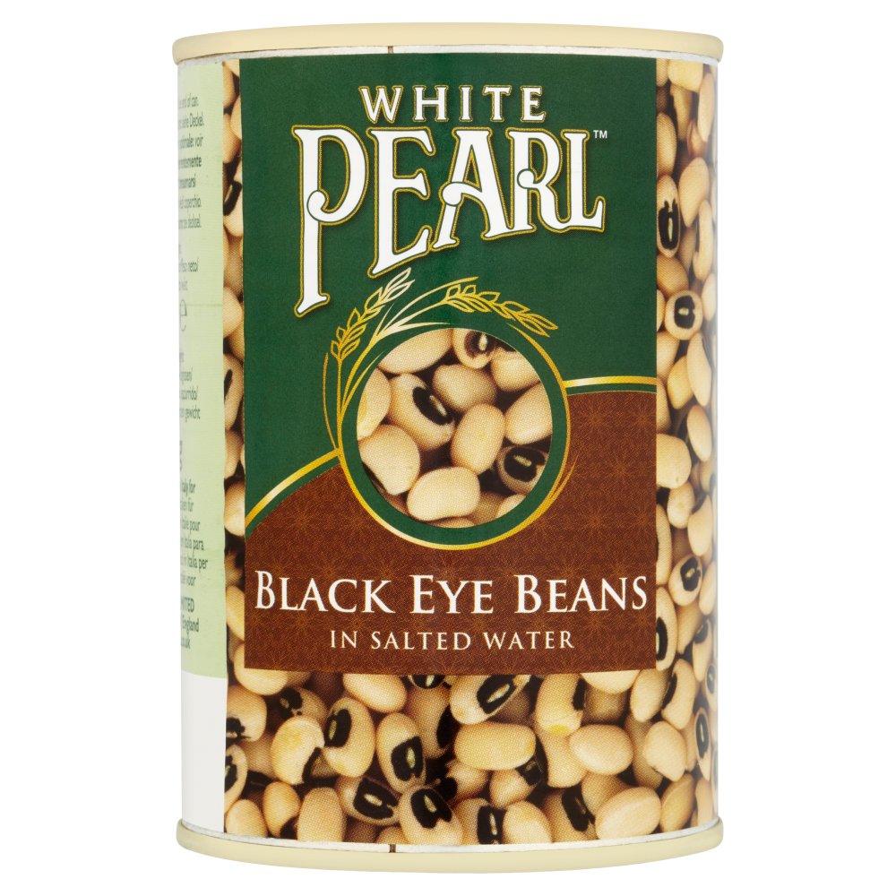 White Pearl Black Eye Beans in Salted Water 400g-Food