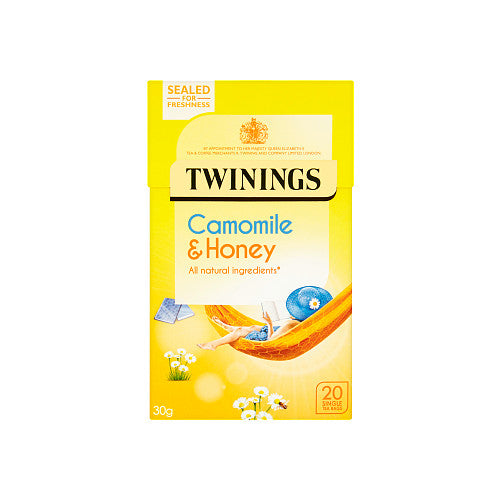 Twinings Camomile & Honey 20 Single Tea Bags 30g-Food